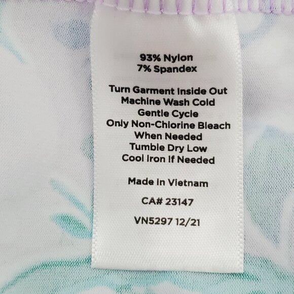 Talbots Petite Stretchy Sleeveless Floral Pullover Coastal Summer Dress Size LP - Picture 10 of 11